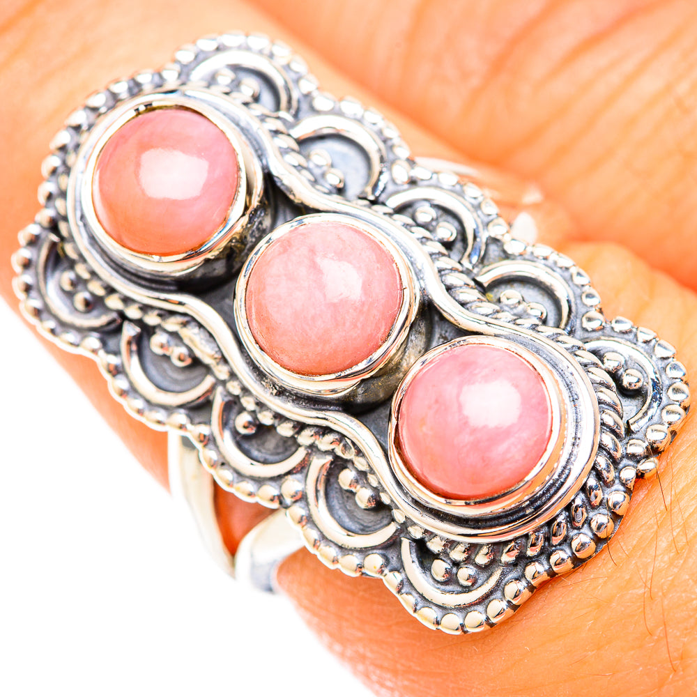 Pink Opal Rings handcrafted by Anasilvercos - RING118673