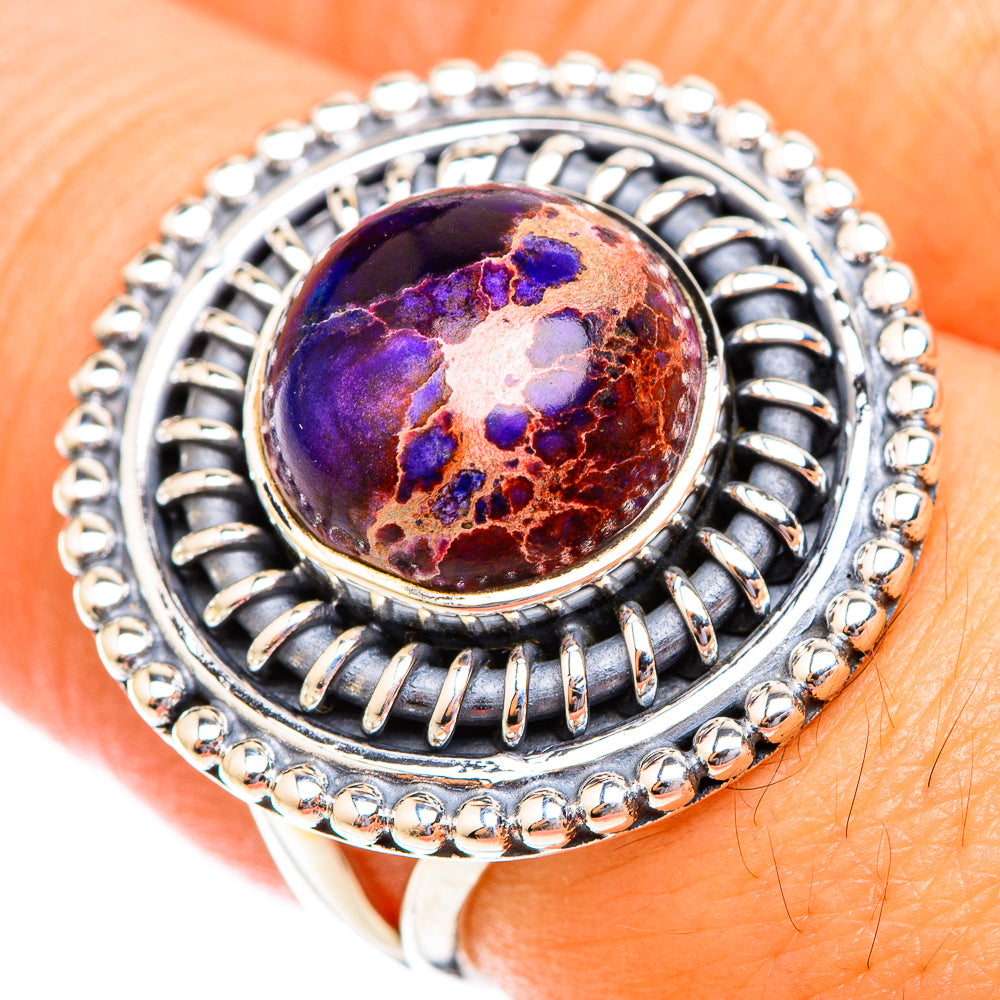 Spider Web Obsidian Rings handcrafted by Anasilvercos - RING118674