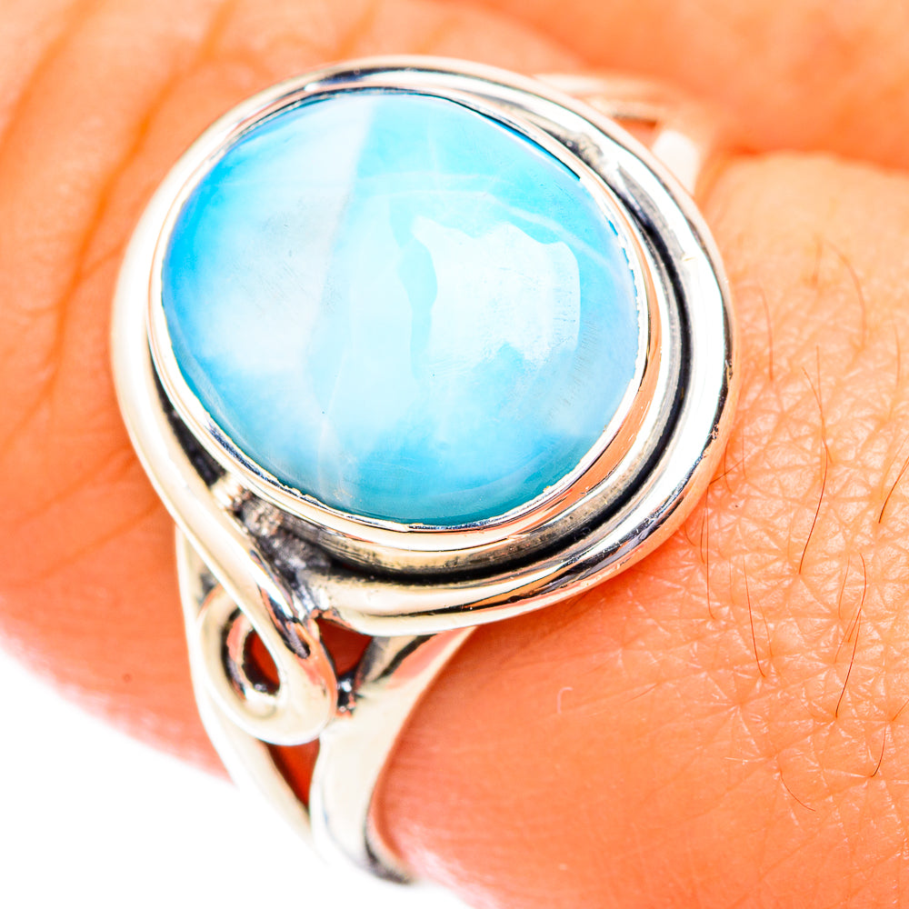Larimar Rings handcrafted by Anasilvercos - RING118687