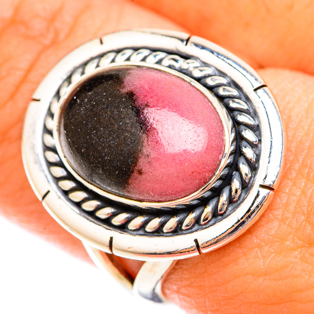 Rhodonite Rings handcrafted by Anasilvercos - RING118695