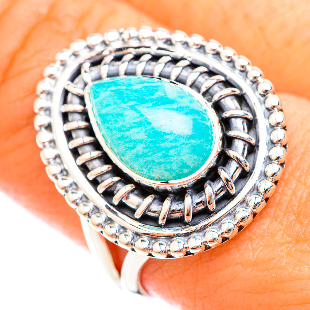 Amazonite Rings handcrafted by Anasilvercos - RING118710