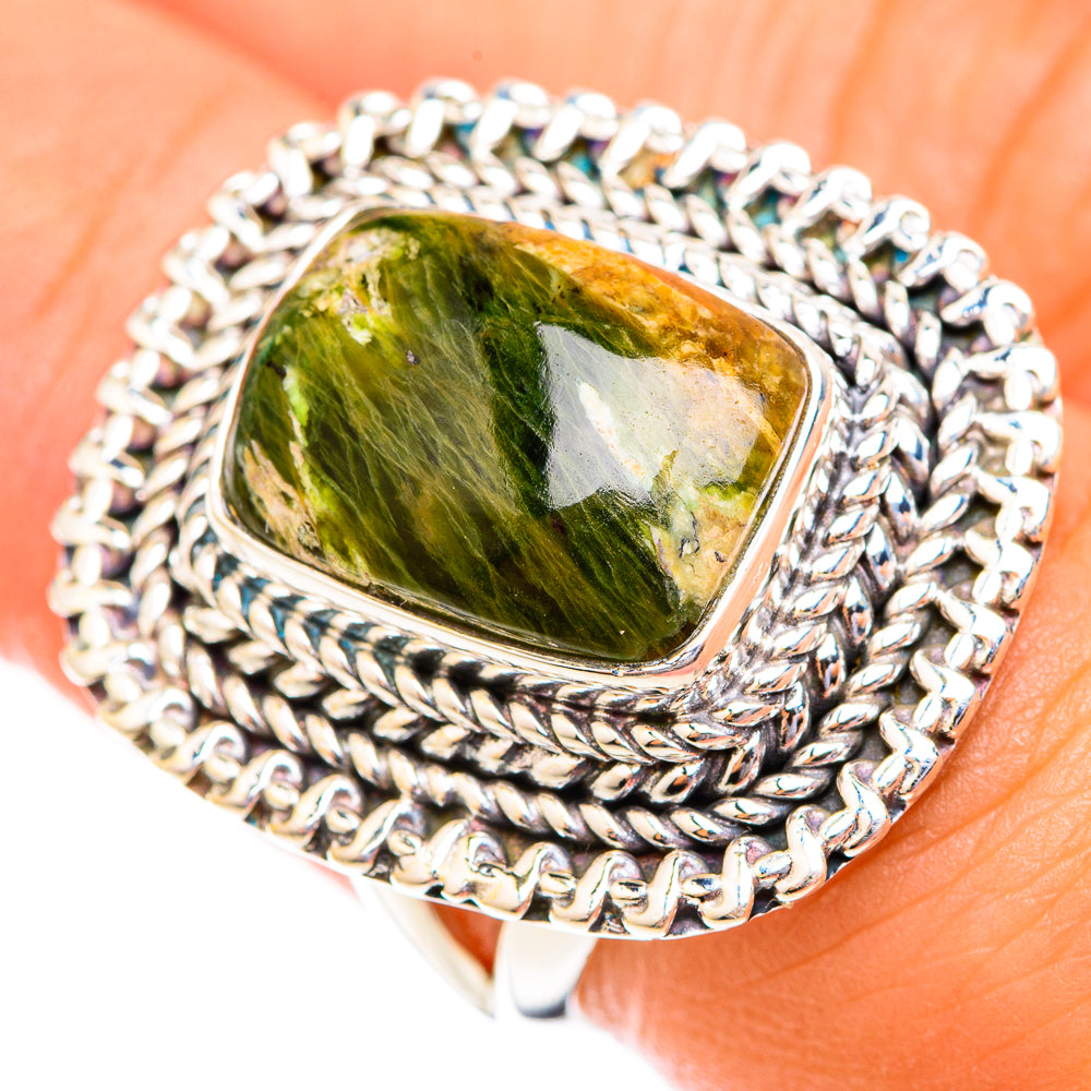 Australian Green Opal Rings handcrafted by Anasilvercos - RING118711