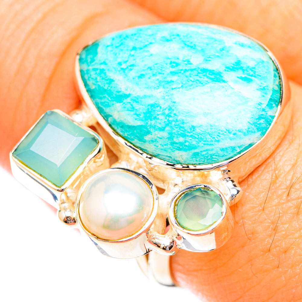 Amazonite Rings handcrafted by Anasilvercos - RING118712