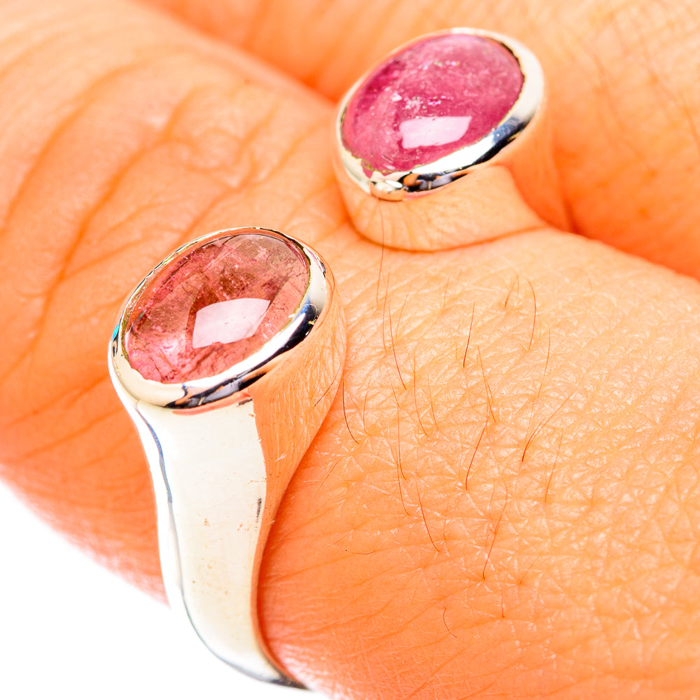 Pink Tourmaline Rings handcrafted by Anasilvercos - RING118716