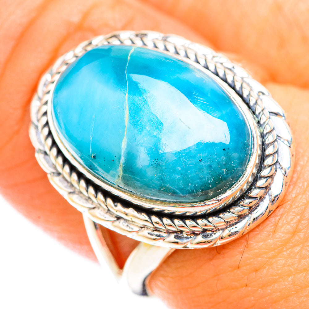 Larimar Rings handcrafted by Anasilvercos - RING118725