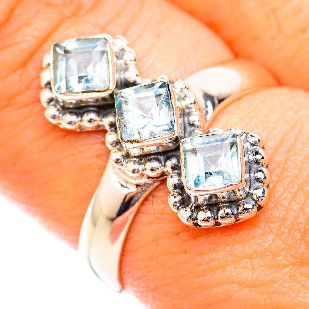 Blue Topaz Rings handcrafted by Anasilvercos - RING118730