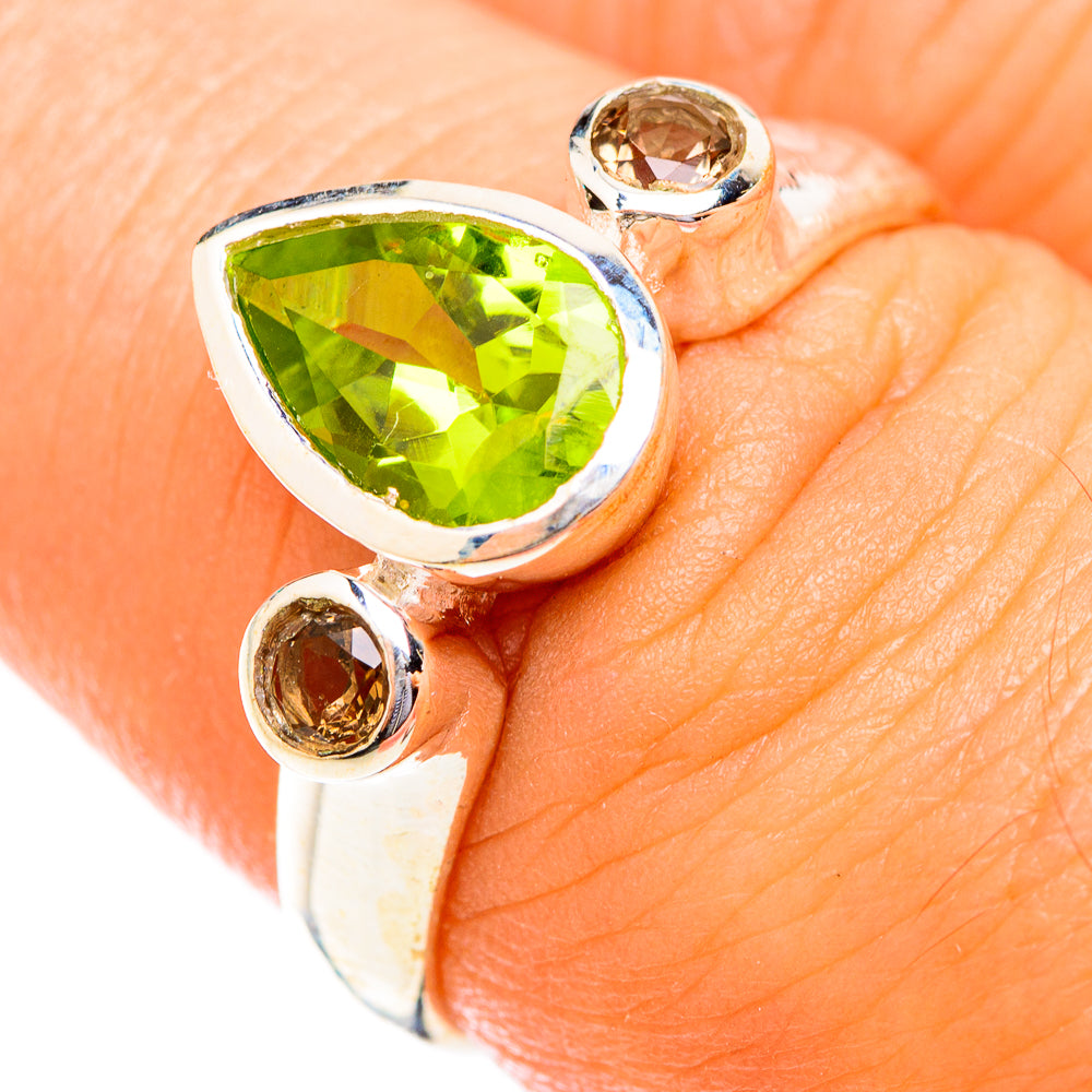 Peridot Rings handcrafted by Anasilvercos - RING118735