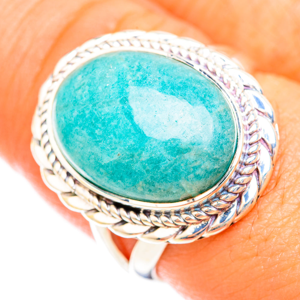 Amazonite Rings handcrafted by Anasilvercos - RING118736