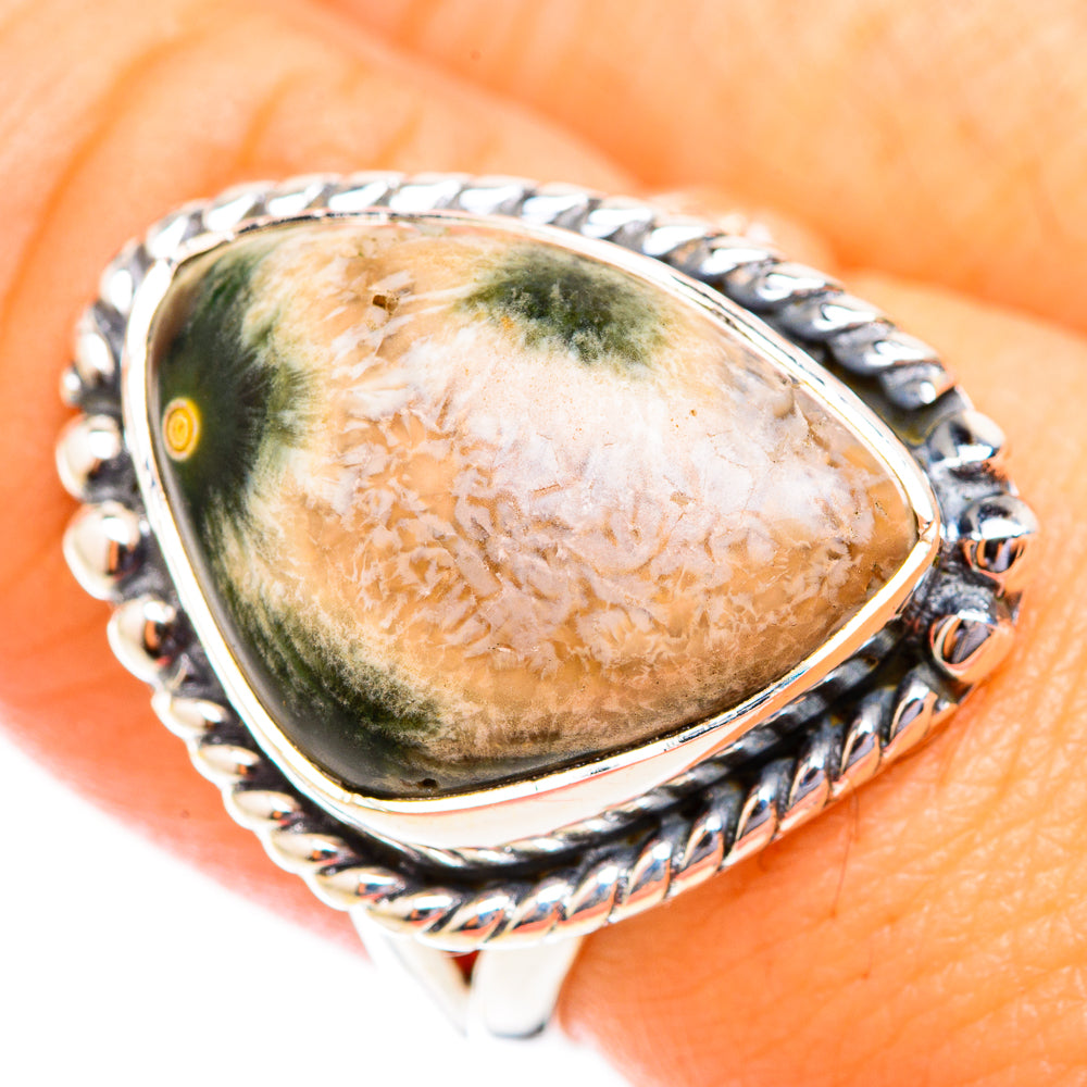 Ocean Jasper Rings handcrafted by Anasilvercos - RING118737