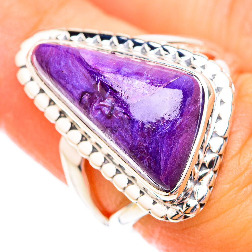 Charoite Rings handcrafted by Anasilvercos - RING118742