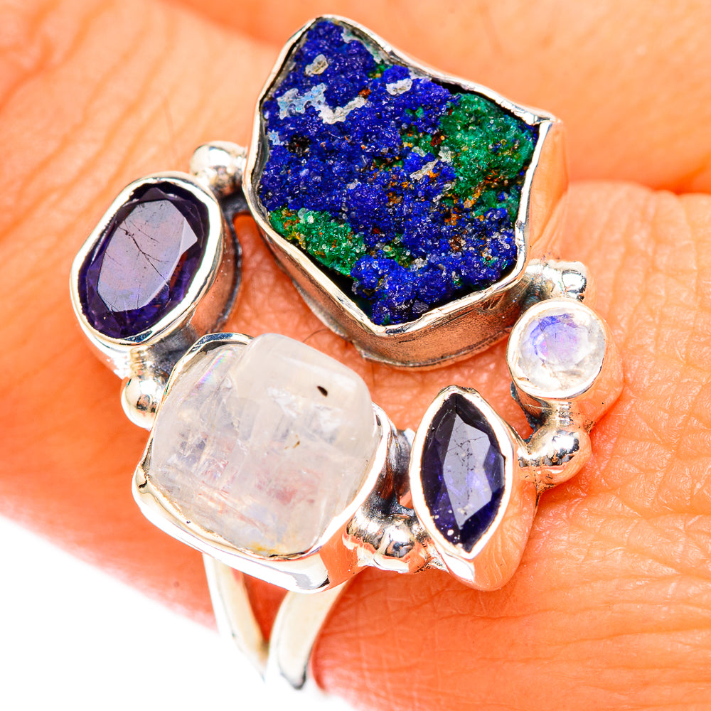 Azurite Rings handcrafted by Anasilvercos - RING118746