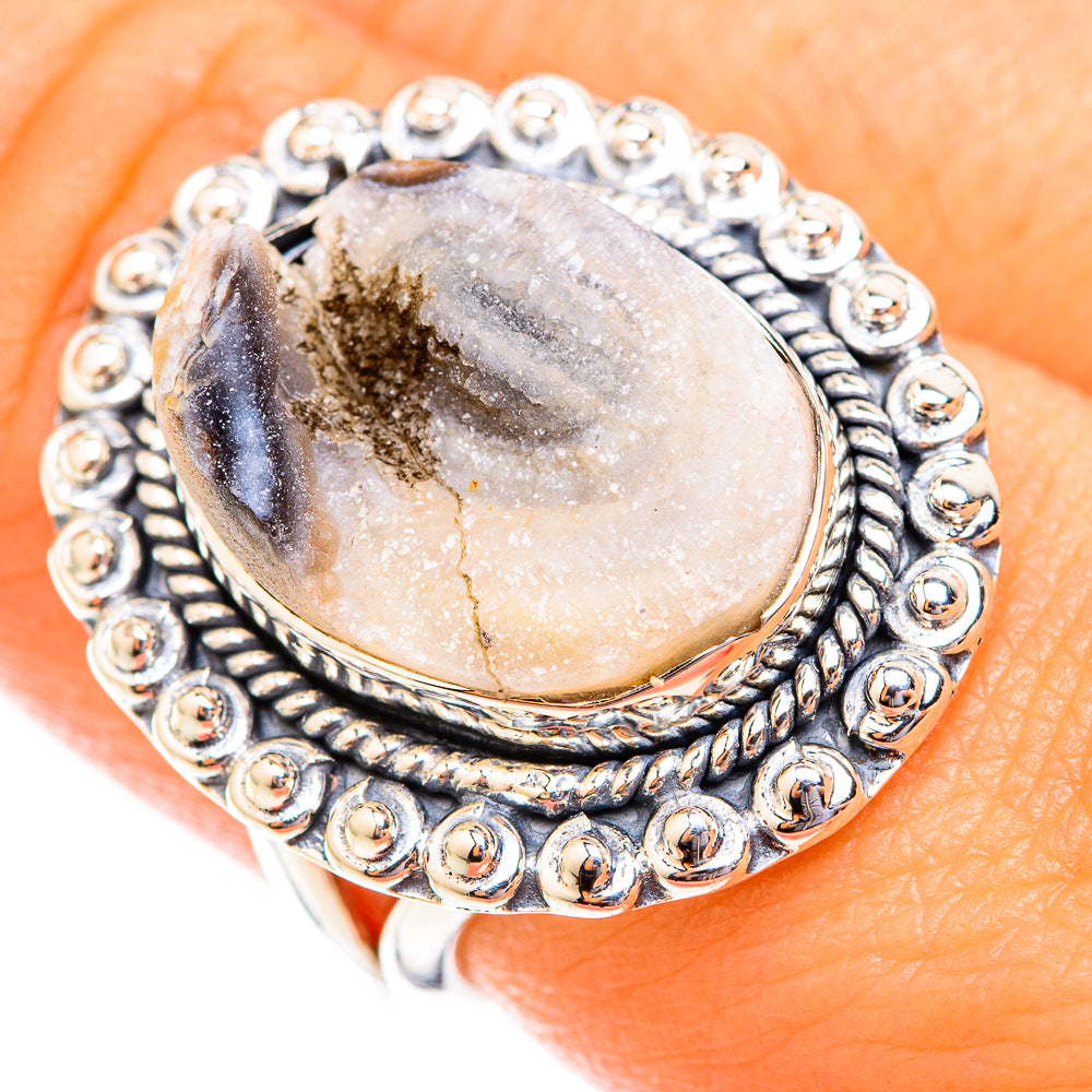 Desert Druzy Rings handcrafted by Anasilvercos - RING118747