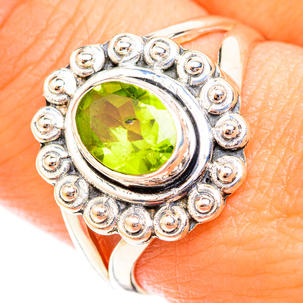 Peridot Rings handcrafted by Anasilvercos - RING118756