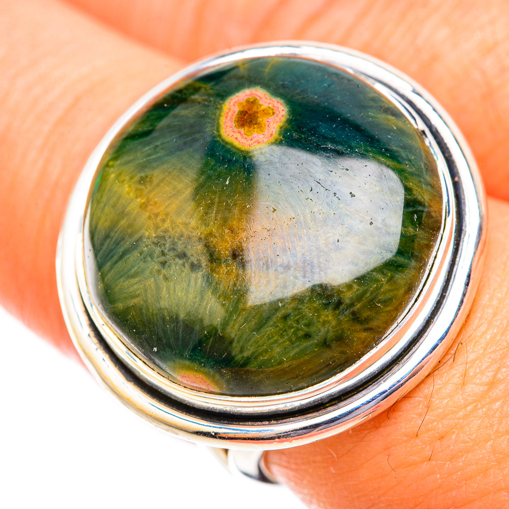 Ocean Jasper Rings handcrafted by Anasilvercos - RING118759
