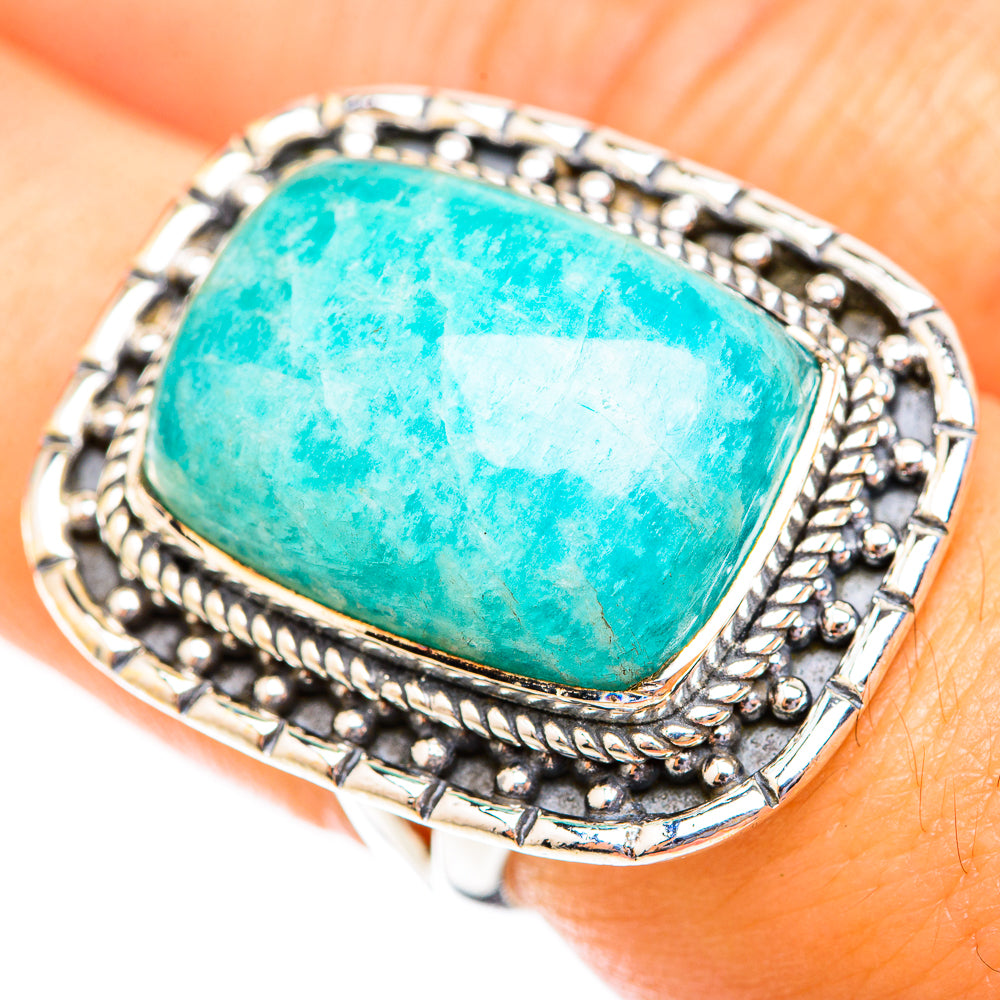 Amazonite Rings handcrafted by Anasilvercos - RING118762
