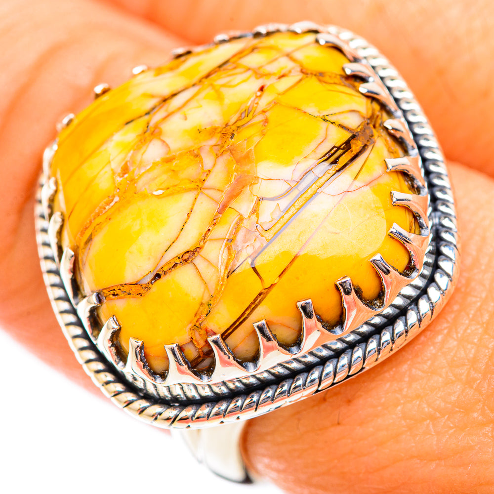 Brecciated Mookaite Rings handcrafted by Anasilvercos - RING118768