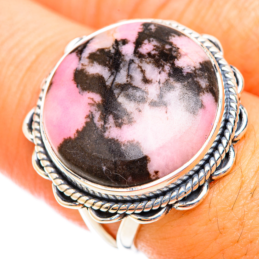 Rhodonite Rings handcrafted by Anasilvercos - RING118770