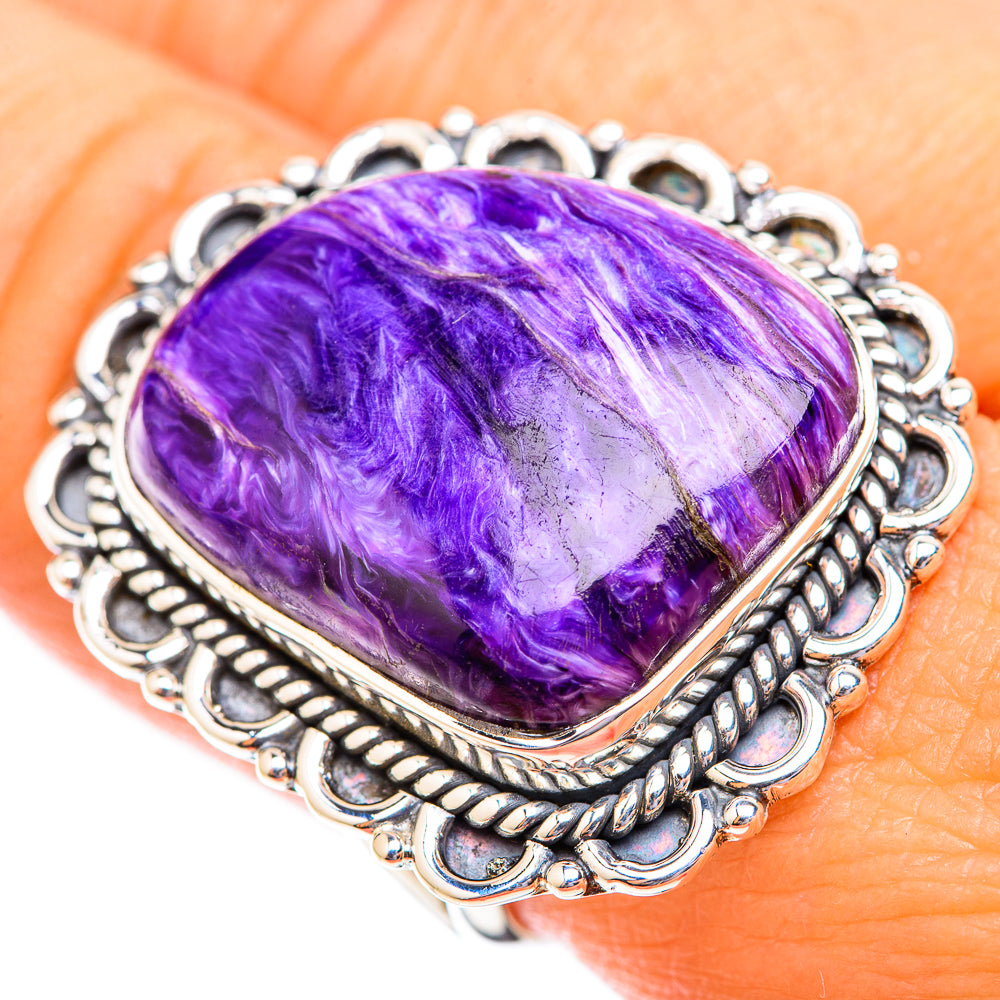 Charoite Rings handcrafted by Anasilvercos - RING118772