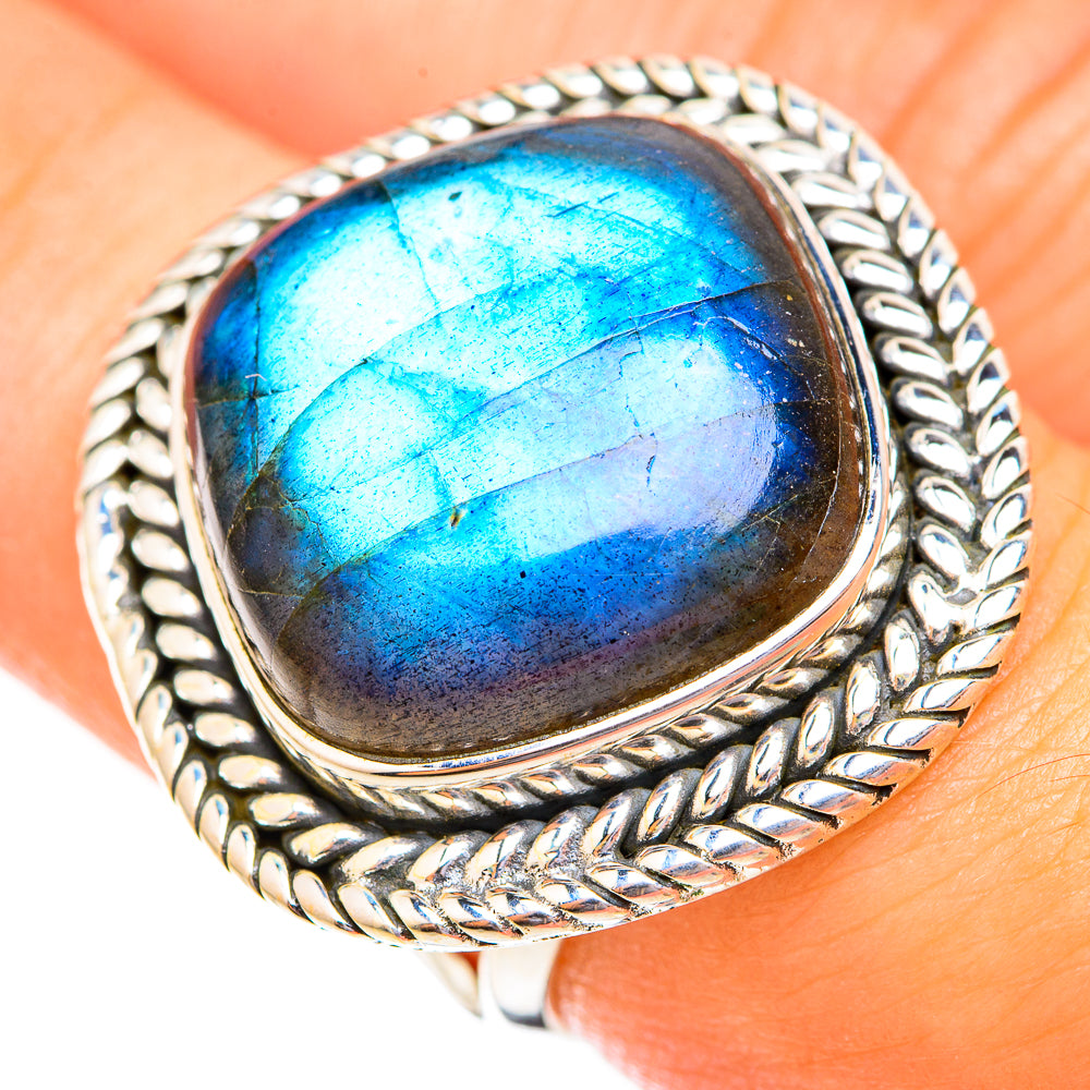 Labradorite Rings handcrafted by Anasilvercos - RING118792