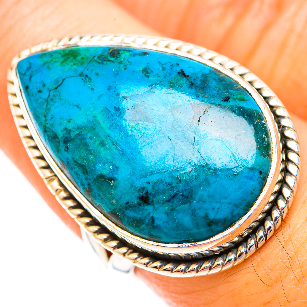 Chrysocolla Rings handcrafted by Anasilvercos - RING118793