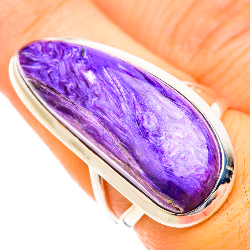 Charoite Rings handcrafted by Anasilvercos - RING118807