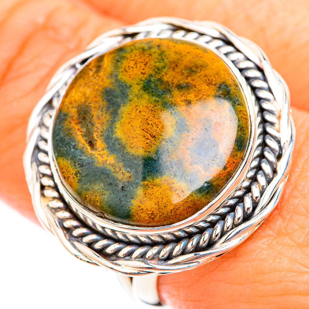Ocean Jasper Rings handcrafted by Anasilvercos - RING118813