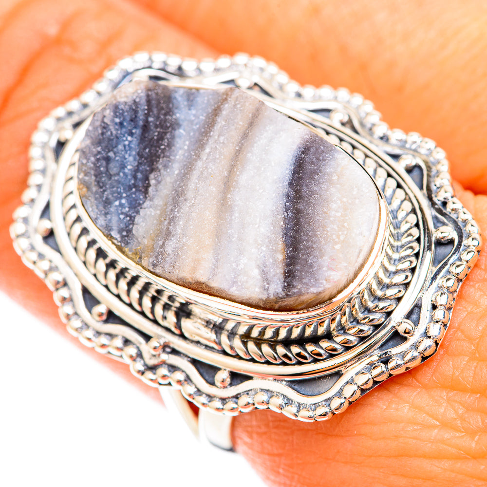 Desert Druzy Rings handcrafted by Anasilvercos - RING118819