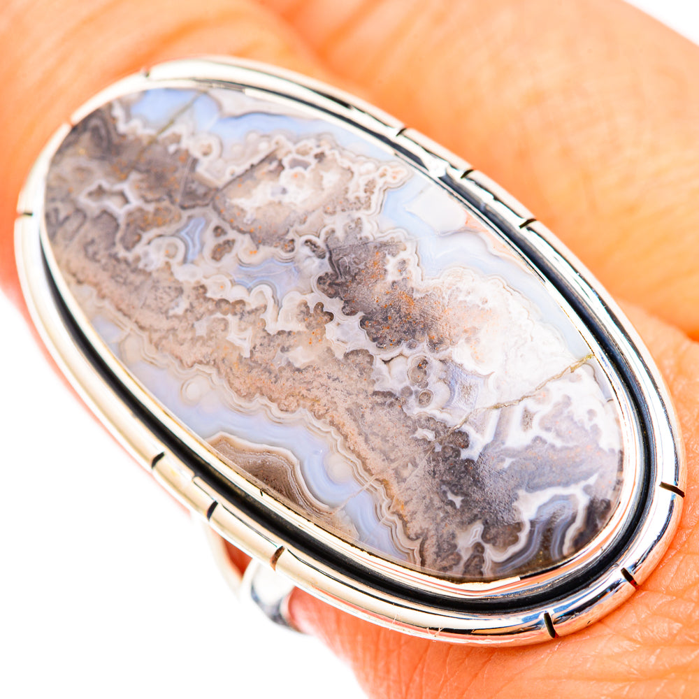 Laguna Lace Agate Rings handcrafted by Anasilvercos - RING118833