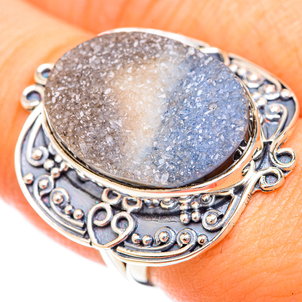 Desert Druzy Rings handcrafted by Anasilvercos - RING118850