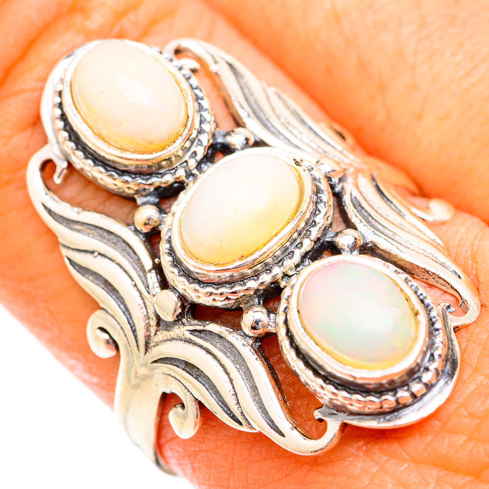 Ethiopian Opal Rings handcrafted by Anasilvercos - RING118851