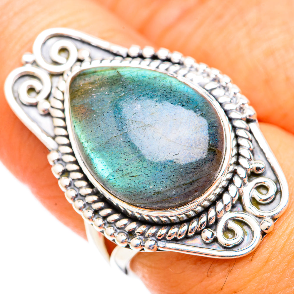 Labradorite Rings handcrafted by Anasilvercos - RING118857