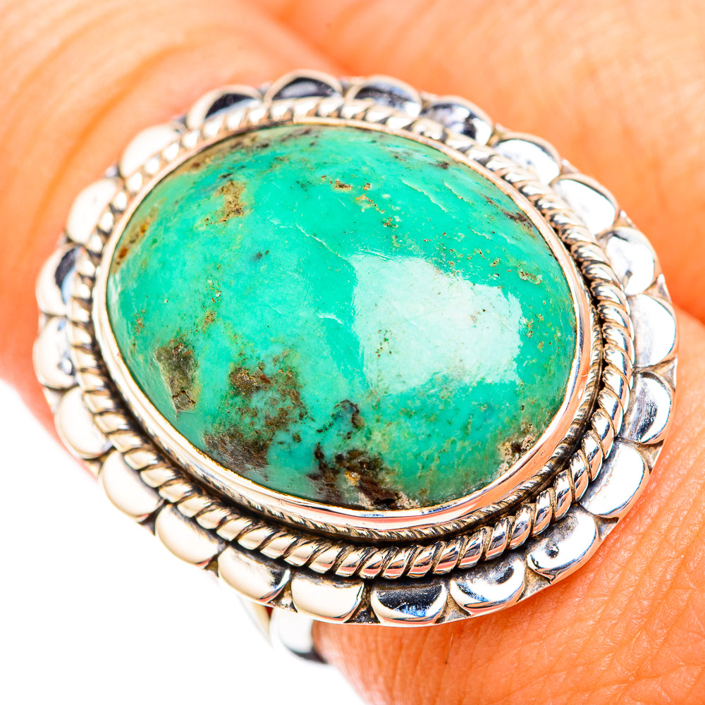 Tibetan Turquoise Rings handcrafted by Anasilvercos - RING118862
