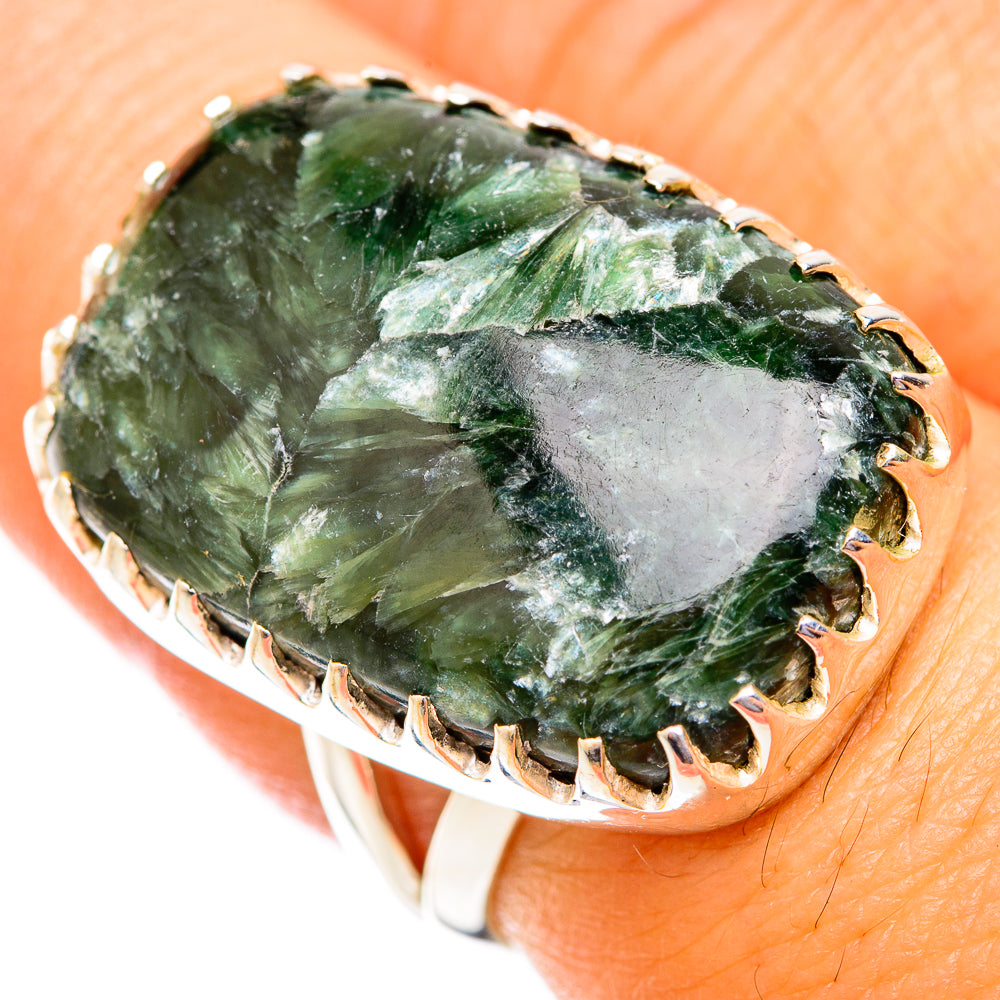 Seraphinite Rings handcrafted by Anasilvercos - RING118864