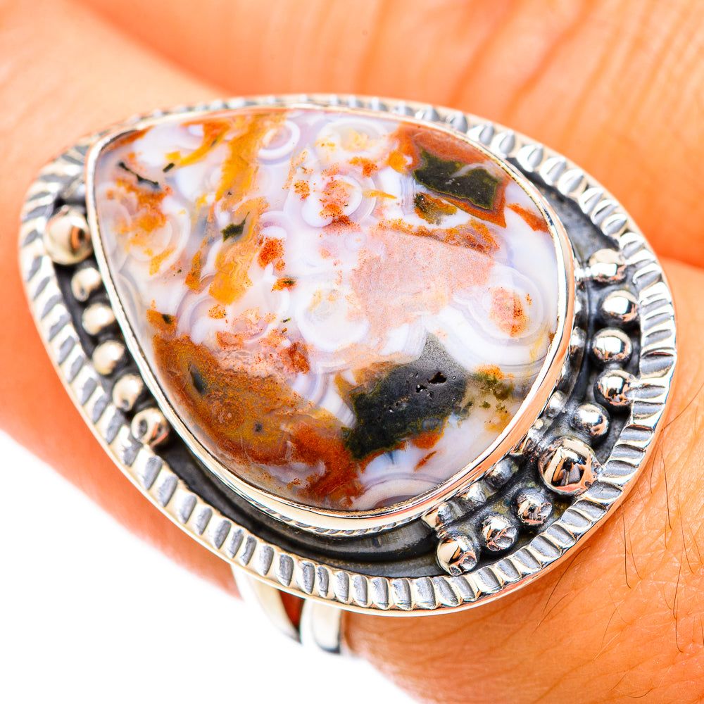 Ocean Jasper Rings handcrafted by Anasilvercos - RING118865