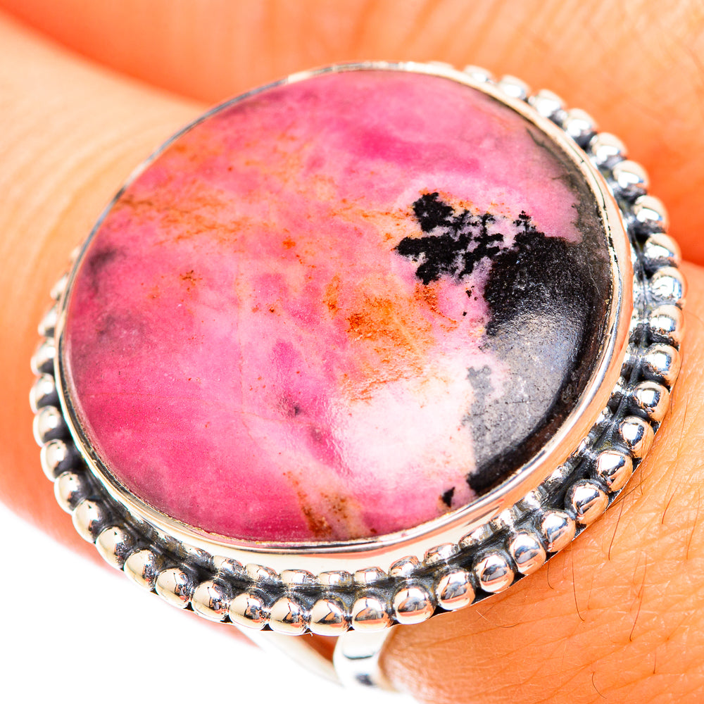 Rhodonite Rings handcrafted by Anasilvercos - RING118870