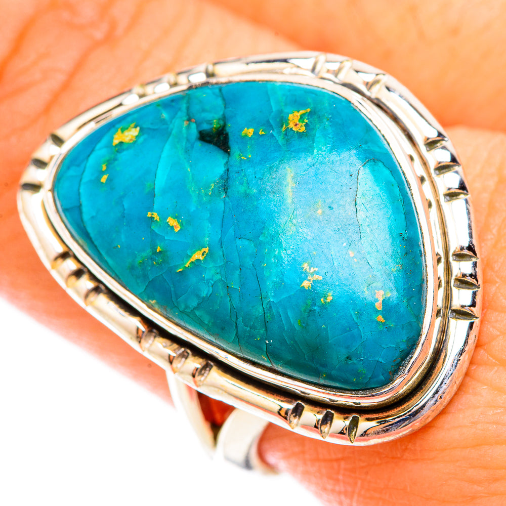 Chrysocolla Rings handcrafted by Anasilvercos - RING118884