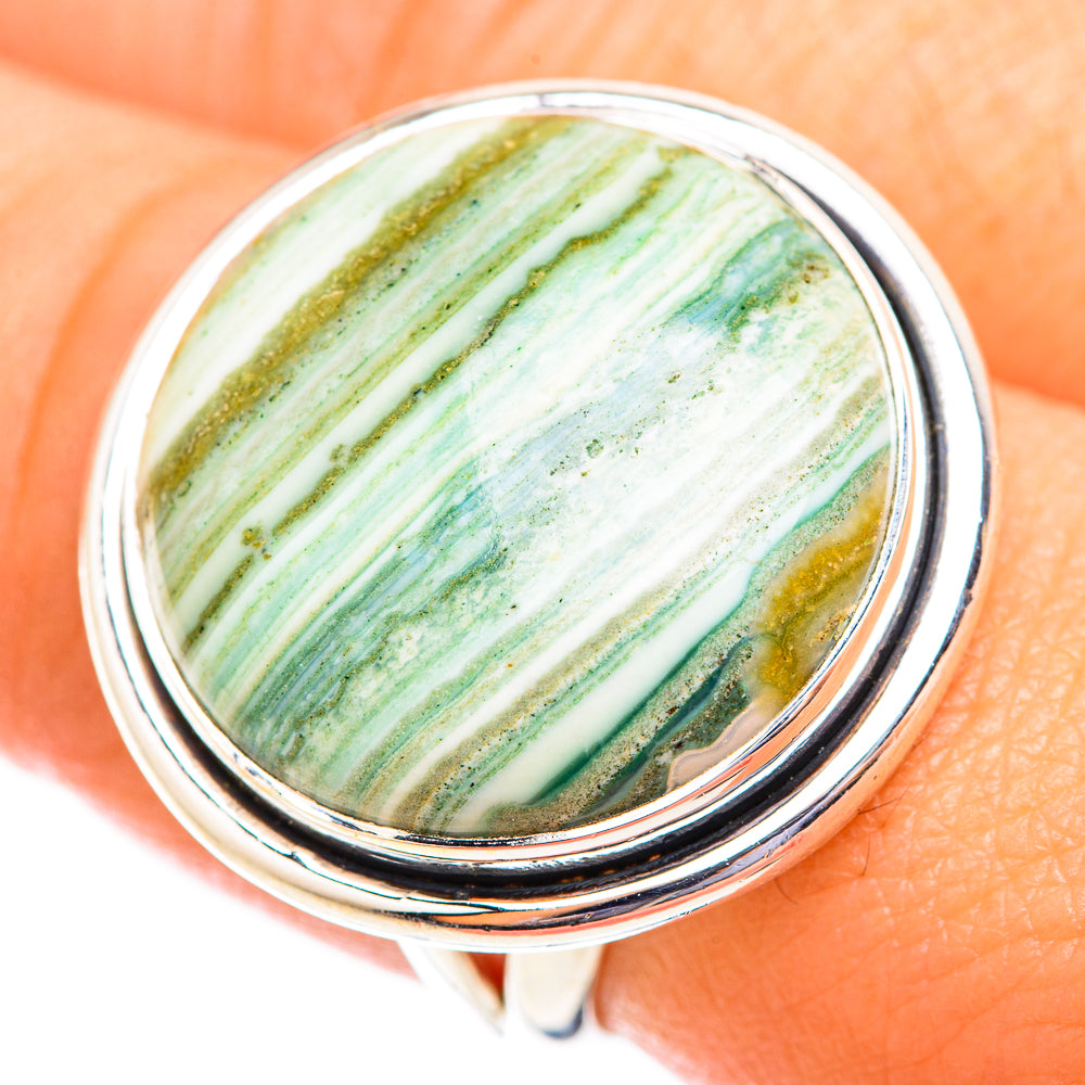 Ocean Jasper Rings handcrafted by Anasilvercos - RING118886