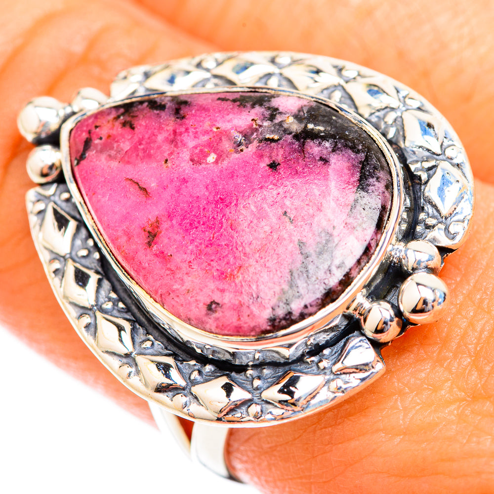 Rhodonite Rings handcrafted by Anasilvercos - RING118894