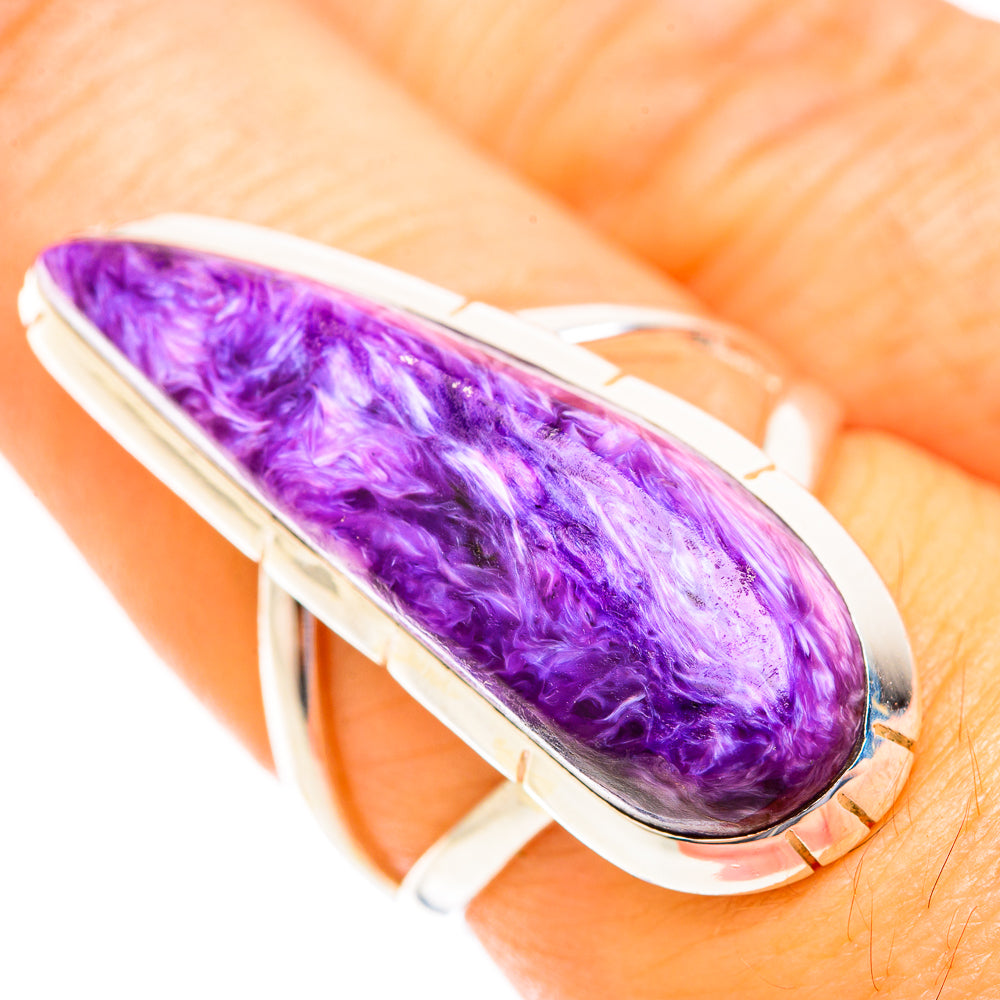Charoite Rings handcrafted by Anasilvercos - RING118896