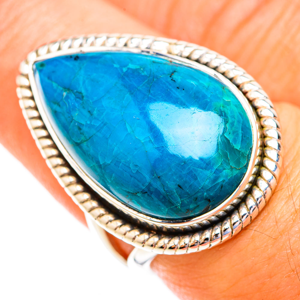 Chrysocolla Rings handcrafted by Anasilvercos - RING118911