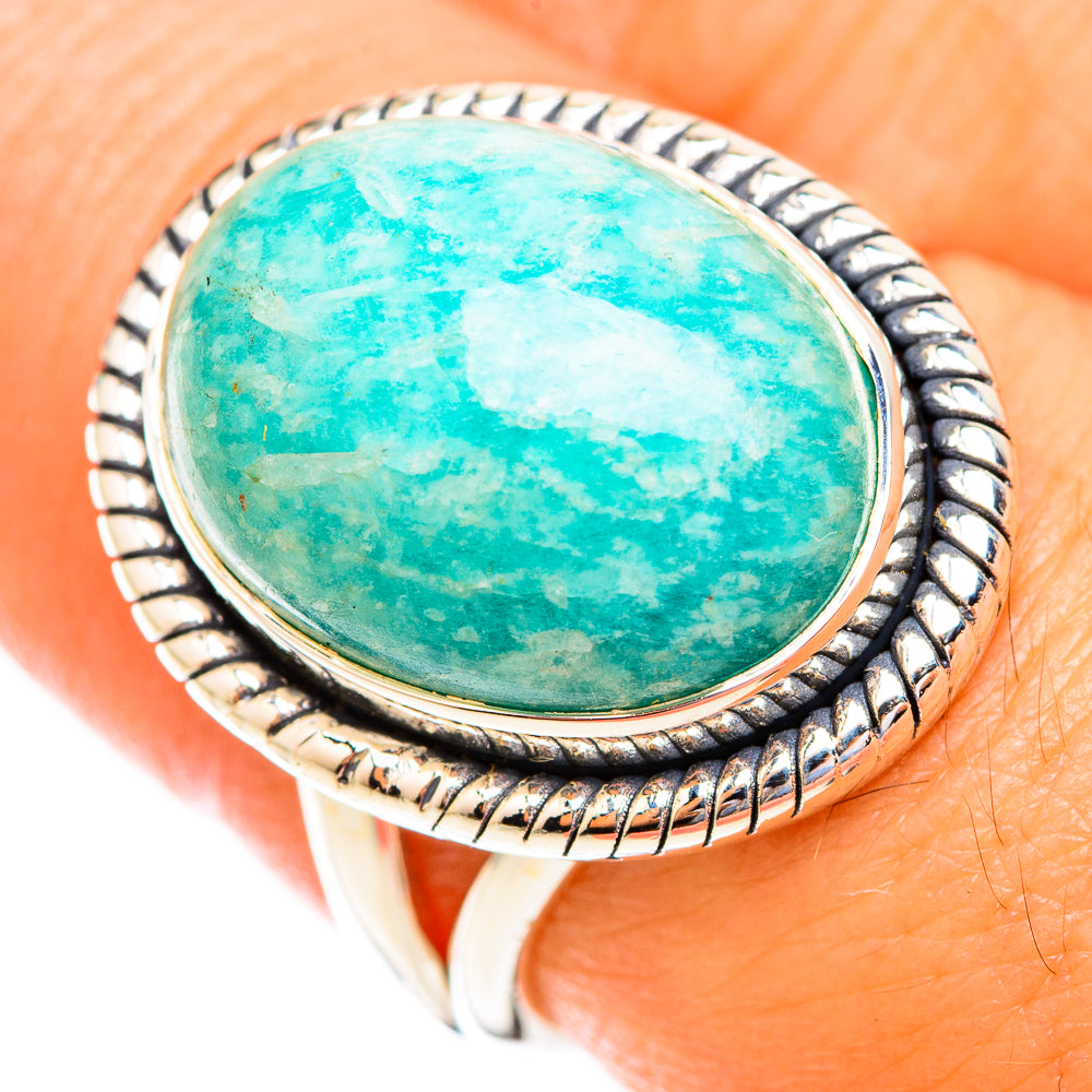 Amazonite Rings handcrafted by Anasilvercos - RING118914