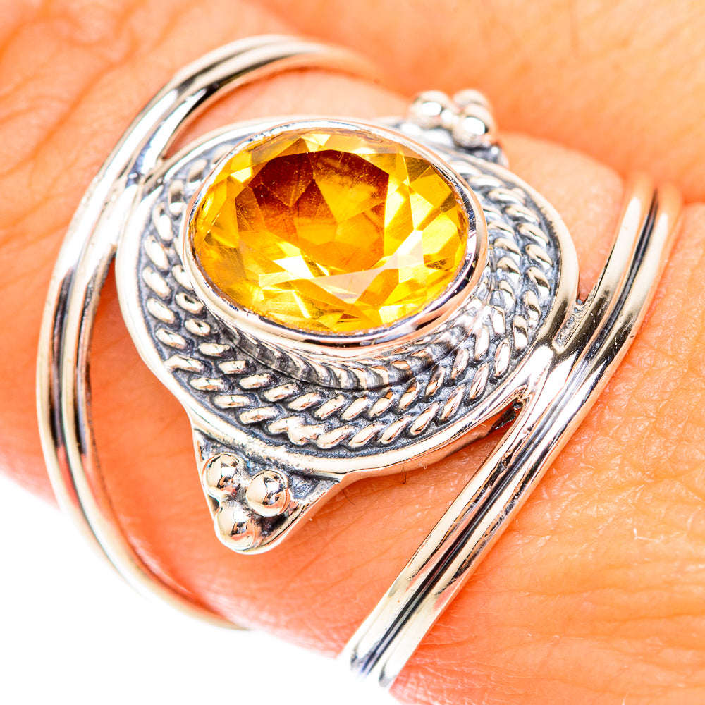 Citrine Rings handcrafted by Anasilvercos - RING118917