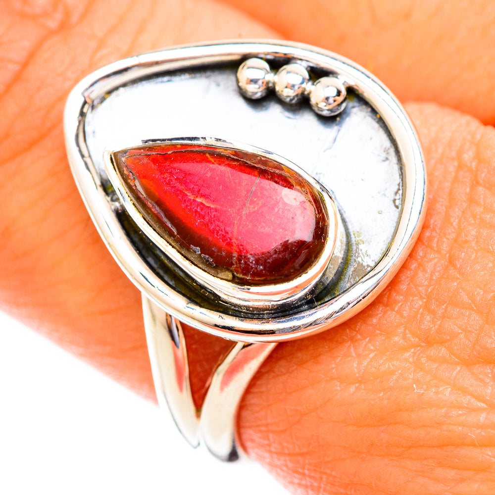 Ammolite Rings handcrafted by Anasilvercos - RING118921