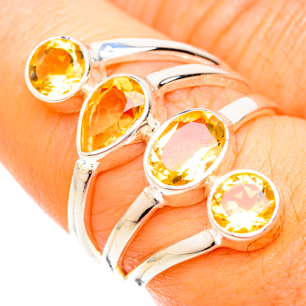 Citrine Rings handcrafted by Anasilvercos - RING118941