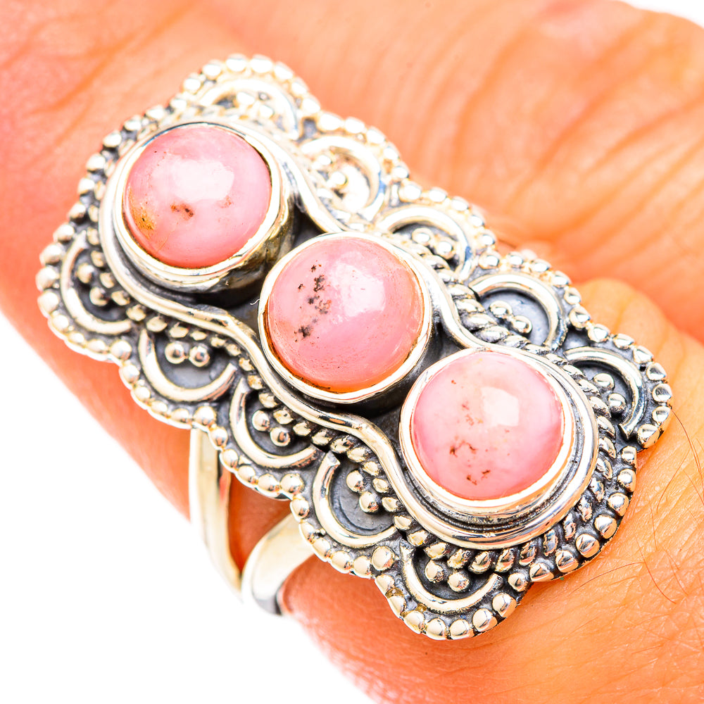 Pink Opal Rings handcrafted by Anasilvercos - RING118942