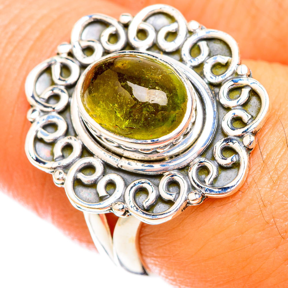 Peridot Rings handcrafted by Anasilvercos - RING119019