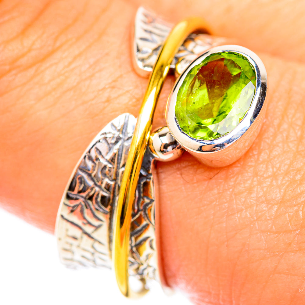 Peridot Rings handcrafted by Anasilvercos - RING119022