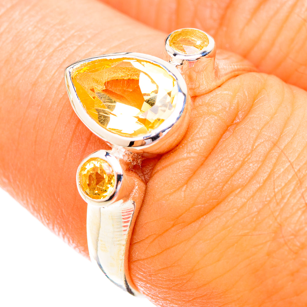 Citrine Rings handcrafted by Anasilvercos - RING119026
