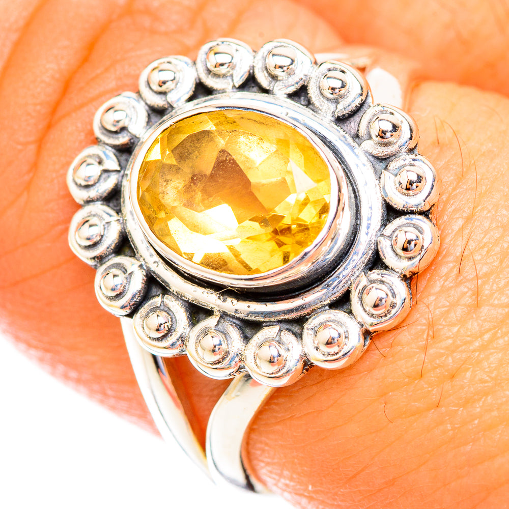 Citrine Rings handcrafted by Anasilvercos - RING119027