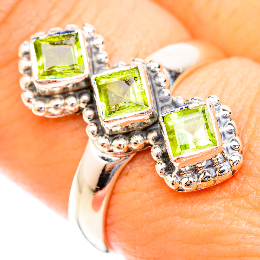 Peridot Rings handcrafted by Anasilvercos - RING119044